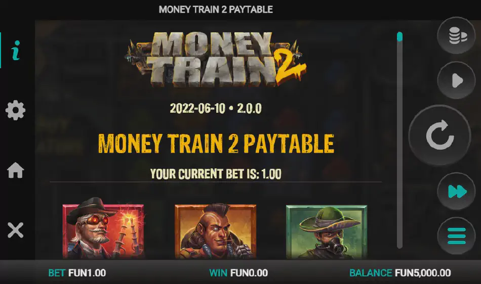 Money Train 2 создан с возможностью игры на реальные деньги.